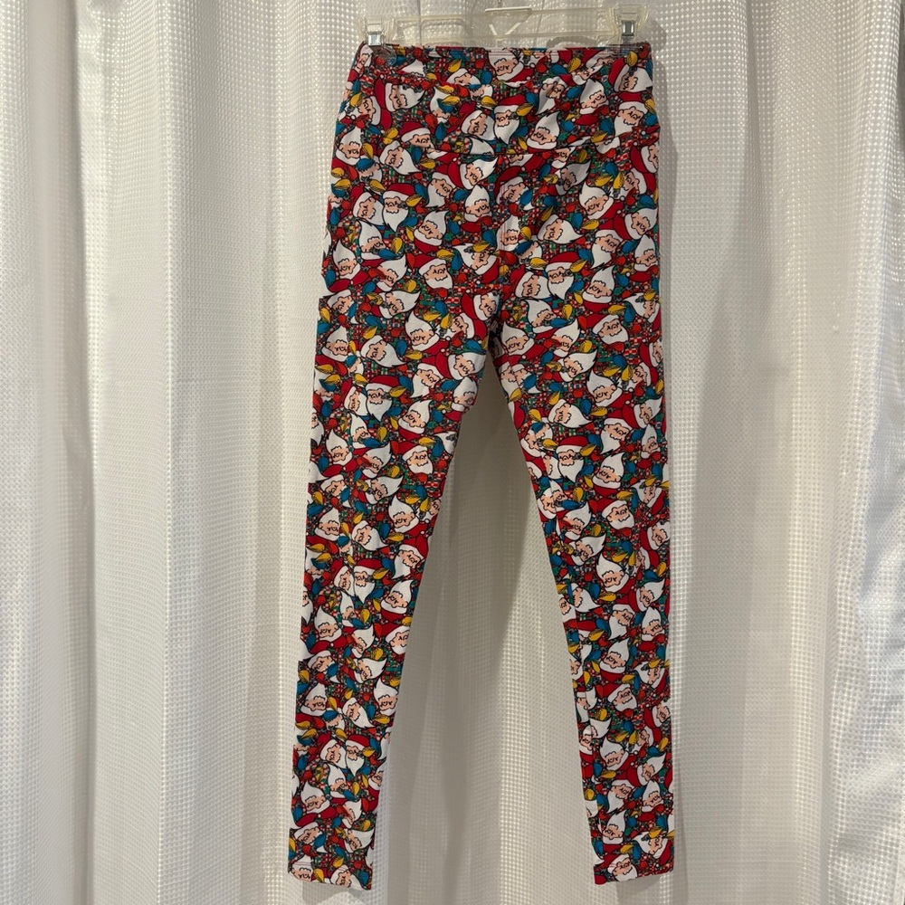 LuLaRoe 2021 Holiday Dream Collection RN 142161 Santa/Holiday Lights OS Leggings